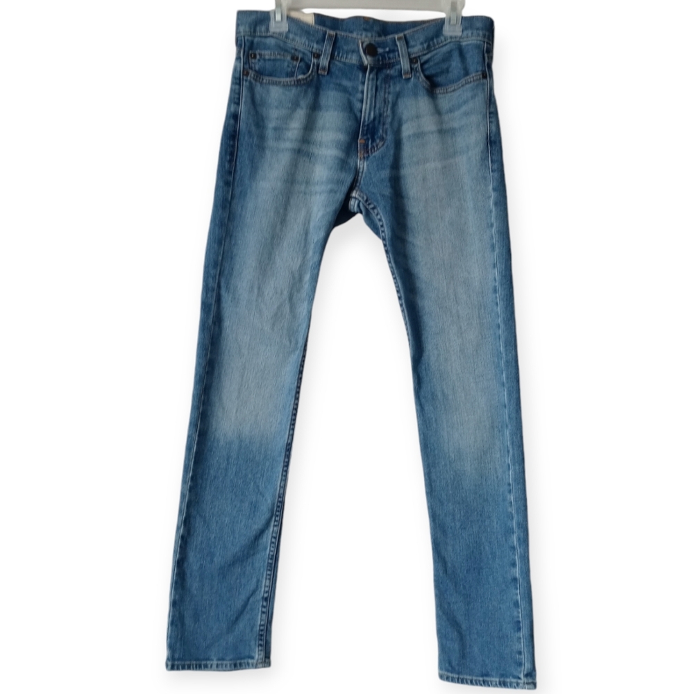 HOLLISTER MEN'S  LIGHT WASH BLUE SKINNY JEAN. SIZE 29/30